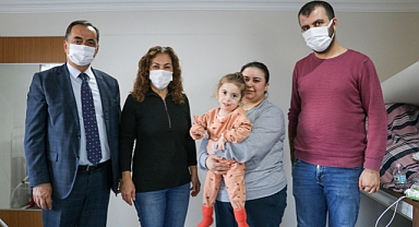 ANTALYA GAZİPAŞA BELEDİYE BAŞKANI YILMAZ'DAN SMA TİP 1 HASTASI ARYA'YA ZİYARET