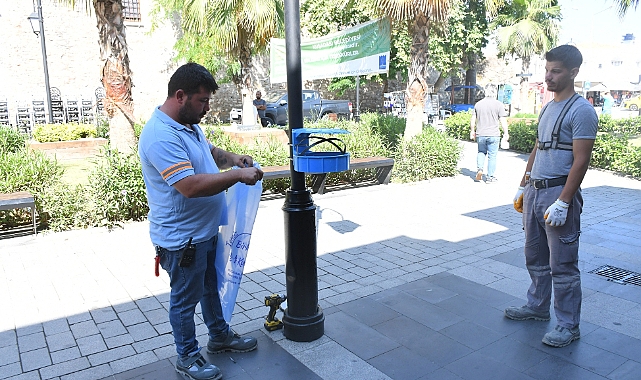 HİJYENİK ÇÖP KUTULARI İLE DAHA TEMİZ, DAHA GÜZEL BİR KUŞADASI