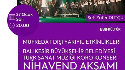Balıkesir'de Yarıyıl Tatili Kültür Sanat Etkinlikleri Programı