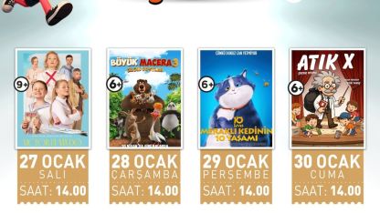 Çiğli Belediyesi Sömestr Sinema Günleri Etkinliği Devam Ediyor