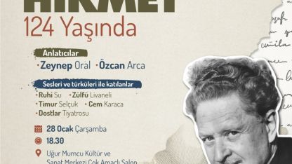 Bornova Belediyesi Nazım Hikmet'i 124. Yaşında Anıyor