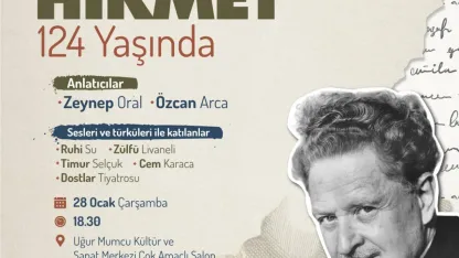 Bornova Belediyesi Nazım Hikmet'i 124. Yaşında Anıyor