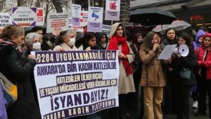 ANKARA’DA KADINLAR “ÜLKER KOÇAK” VE 6284 İÇİN SOKAĞA ÇIKTI