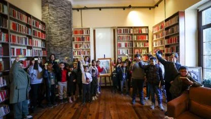 Bucalı çocuklar Cumhuriyet Kütüphanesi’ni keşfetti