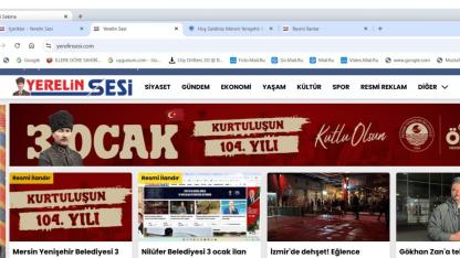 Mersin Yenişehir Belediyesi 3 Ocak ilanı