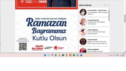 Ramazan bayramı ilanı