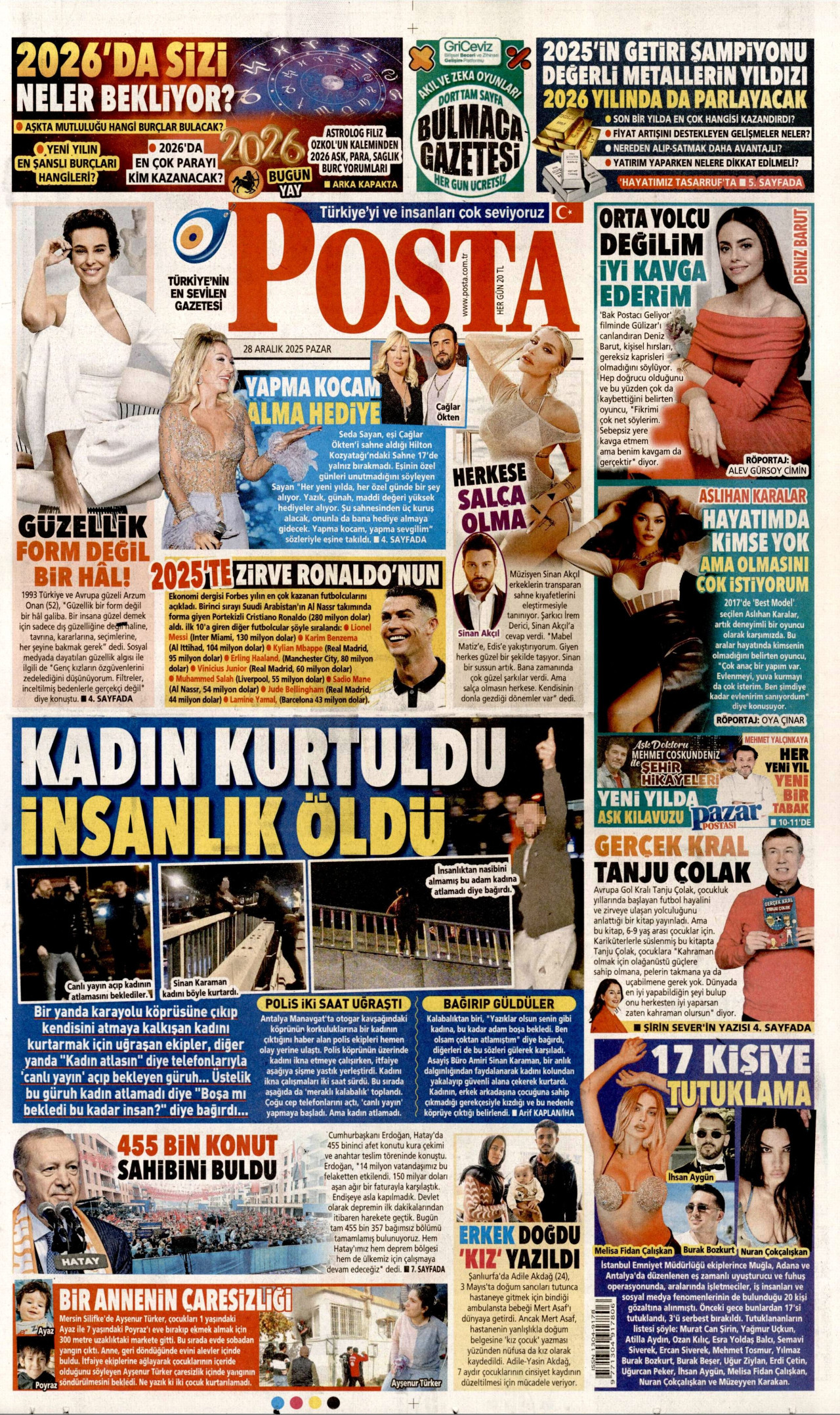 POSTA Gazete Manşeti