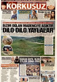 Korkusuz Gazetesi Gazete Manşeti