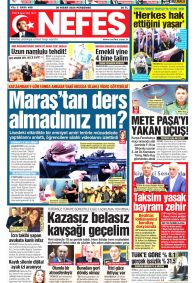 Nefes Gazetesi Gazete Manşeti