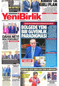 Yeni Birlik Gazetesi Gazete Manşeti