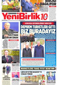 YENİBİRLİK Gazete Manşeti