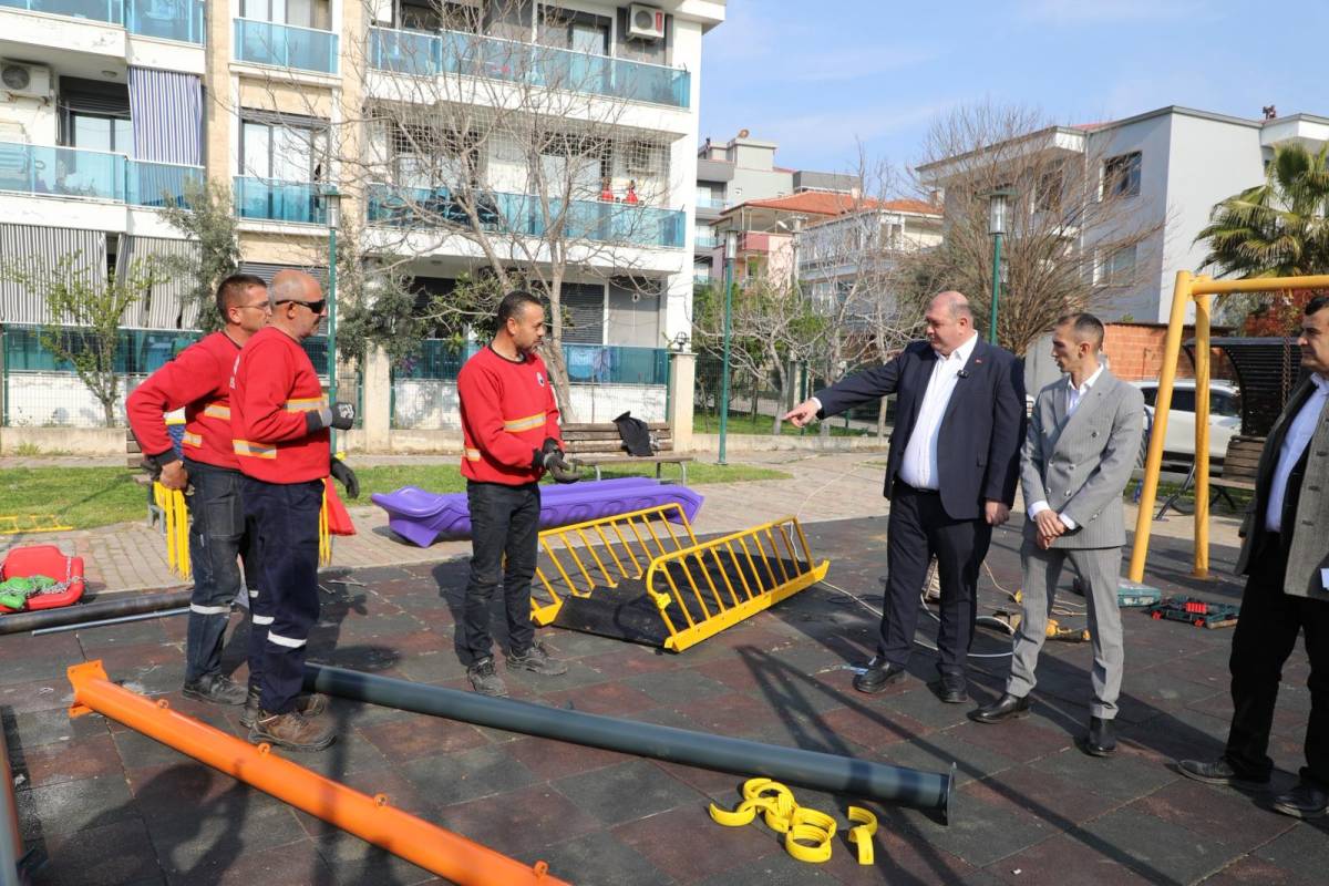 Başkan Çiçek Sahada; Çalışmalar Dolu Dizgin Sürüyor