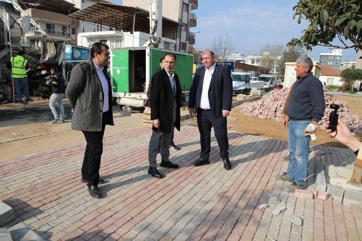 Başkan Çiçek Sahada; Çalışmalar Dolu Dizgin Sürüyor