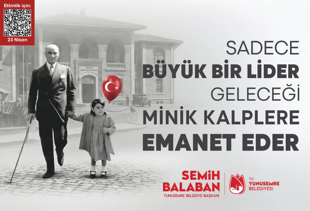 Yunusemre 23 Nisan ilanı